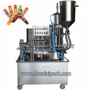 [Hot Item] Hot Sale Full Automatic Ice Lolly Ice Pop Tube Paper Plastic Cup Filling Sealing Machine