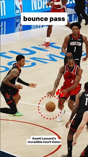 Kawhi Leonard's Incredible Court Vision #kawhileonard #nba #basketball #nbahighlights #shorts