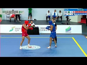 SJM 10 th Asian Wushu Championships 2024 . Men's 76 kg . IND 🇮🇳🔵 VS TKM 🇹🇲 🔴