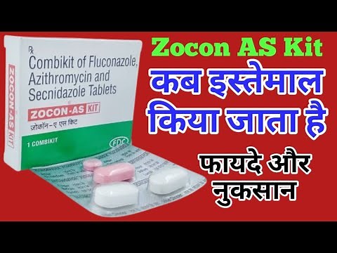 Zocon AS Kit Uses Dosage And Side Effects | Fluconazole, Azithromycin And Secnidazole Combikit |