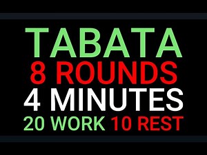 TABATA 4 MINUTOS | 20/10 | 8 rounds CROSSFIT