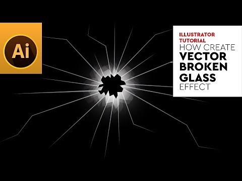 Create Vector Realistic BROKEN GLASS in Adobe Illustrator