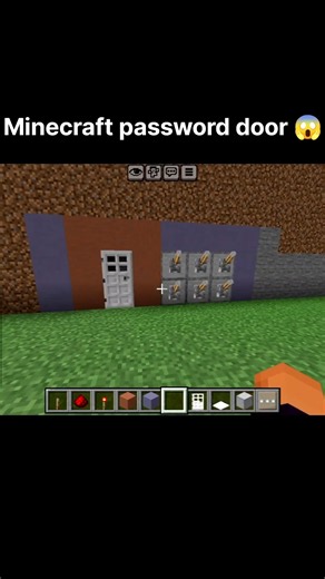 Minecraft password-lock door 😱#minecraft #shorts