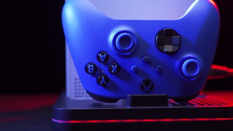 Charging Stand with Cooling Fan, CODOGOY Vertical Stand Compatible with Xbox Series X/S Console and Controller, Vertical Dual Controller Charger Station Dock Accessories with 3 USB Ports, black