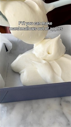 you can make marshmallows out of apples
