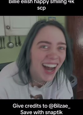 Billie Eilish Smiling Compilation in 4K Resolution