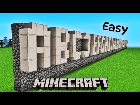 How To Build A to Z Alphabet In Minecraft | Minecraft tutorial
