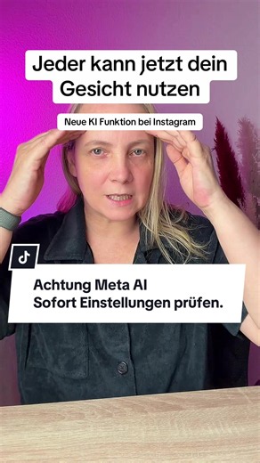 ⚠️ Deine Inhalte und dein Gesicht sind jetzt KI Material. Meta führt das gerade sehr leise ein. In den neuen Einstellungen heißt es: “They can also create with your Instagram content using AI features at Meta.” Und direkt darunter: “This includes your profile photo.” Das heißt, andere können deine Instagram Inhalte für KI Funktionen von Meta AI verwenden. Bei mir waren die AUS-Schalter erst nach dem neuesten Instagram Update verfügbar. Vorher konnte jeder bereits fleißig generieren. Du findest s