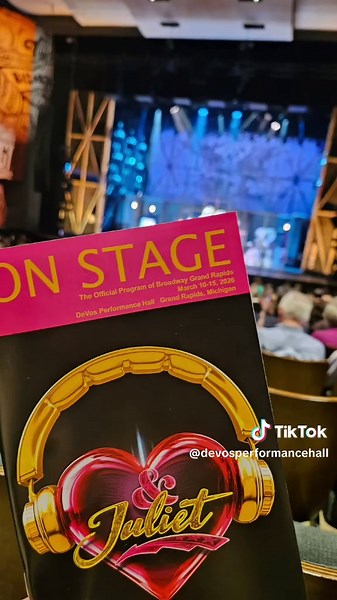 Stop whatever you're doing and go to @Broadway GR's & Juliet at DeVos Performance Hall this week! 💜 This show is an absolute must see! #devoshall #andjulietmusical #broadwaygr #broadway #grandrapids