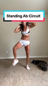 The last time I posted one of these, 100’s of men flooded my comments bashing standing abs. A lot saying to “just do crunches!” If you’re woman, and have had a baby, have diastasis recti, are carrying extra body weight, have injuries, don’t currently have a lot of ab strength….these are a great ALTERNATIVE. (If you’re a beginner, these can be done without weights, using your body weight only!) #This is full of compound exercises that work your entire body. You cannot spot reduce fat. No exercise