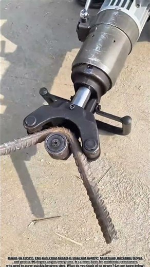 Powerful Portable Rebar Bender – Bend Steel in 3 Seconds!" #Construction #Tools #Technology
