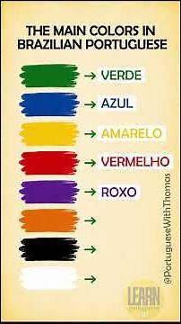 How to Say Colors in Portuguese 🇧🇷 | Learn 8 Essential Brazilian Portuguese Words