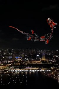 Most Spectacular Dragon Drone Show In Singapore Year 2024!!! | Damn Worth It