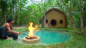 34K views · 659 reactions | build hobbit house and inground pool in the Jungle -- real life survival minecraft | Jungle Survival | Facebook
