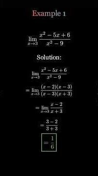 Algebraic Manipulation of Limits