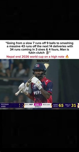 Nepal ends their campaign on a high note 👏❤️ #t20worldcup