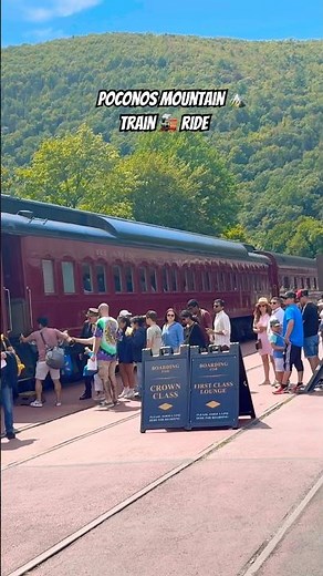 POCONOS MOUNTAIN 🏔️ TRAIN RIDE 🚂 | Scenic Journey Through Nature #travel #shorts