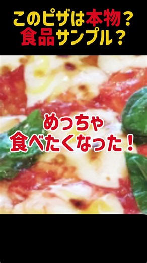 このピザは本物？食品サンプル？