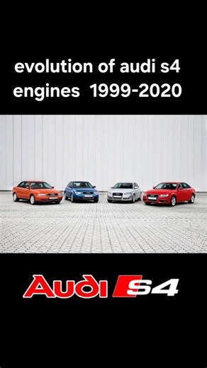 Evolution of audi s4 engines #audi #s4 #turbo #v8 #v6 #supercharger #shorts #cartok #hp #audis4 #b8