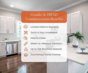 With so many benefits, working with Granite and TREND Transformations is really a no-brainer 🧠! Schedule a FREE Design Consultation today. https://www.granitetransformations.com/schedule-a-consultation/ | Granite Transformations