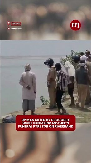 UP Man killed By Crocodile While Preparing mother’s Funeral Pyre for On Riverbank