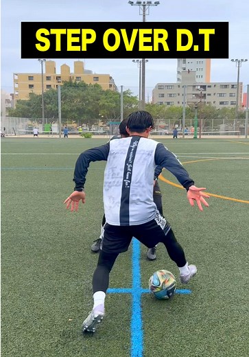Step Over & Double Touch Football Skills Drill