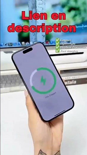 ⚡ Chargeur Magnétique Portable – Charge Rapide Partout