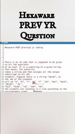 Hexaware Previous Year Coding Questions