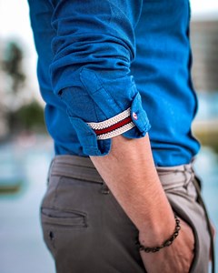 The Original Shirt Cuff Holder MADE IN FRANCE - Nato Cuff - Stop Rolled Long Sleeves Shirt -pull Them up With Elegance – Elastic Anti-slip - Etsy