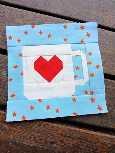 Heart Mug Foundation Paper Piecing Pattern: FPP Digital Download - Etsy
