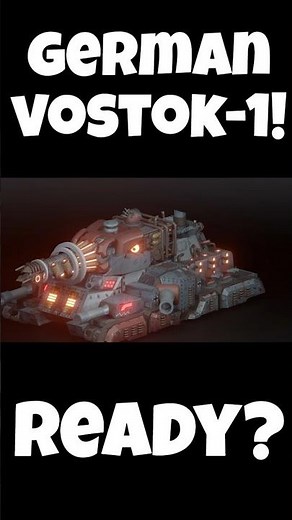 GERMAN VOSTOK-1 IN 3D! | BLENDER MODELING! #shorts #shortvideo #animation #modeling #worldoftanks