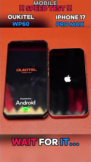 ⚡😱 IPHONE 17 PRO MAX VS OUKITEL WP 60 SPEED TEST !!