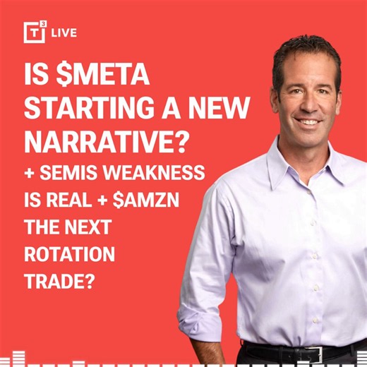 📺 IS $META STARTING A NEW NARRATIVE? + SEMIS WEAKNESS IS REAL + $AMZN THE NEXT ROTATION TRADE?One of the biggest questions right now: is $META latest AI announcement simply creating a short-term trading opportunity, or is it the beginning of an entirely new market narrative?Rather than focusing on headlines, watch price action. The initial reaction to the news is only the first step. What matters now is whether #Meta can hold key support, consolidate its gains, and begin a sustained bullish seq