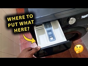 Where To Put Liquid/Powder Detergent & Fabric Softener In Samsung Front Load Washing Machine!