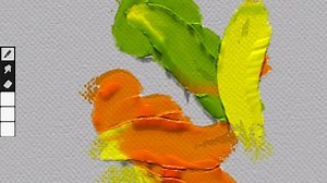 自研油画软件，做了一种这样的效果，颜料厚的地方颜色会更暗