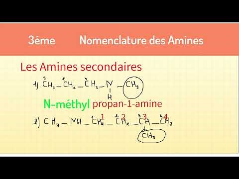 Nomenclature des Amines Partie2