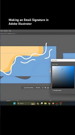 Making an Email Signature in Adobe Illustrator