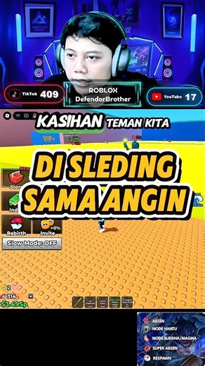 Ko bisa di sleding angin #escapetsunamiforbrainrots #brainrot #brainrotmemes #short #roblox