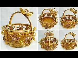 Newspaper Basket/ Best Out Of Waste Newspaper Craft/ Home Decor