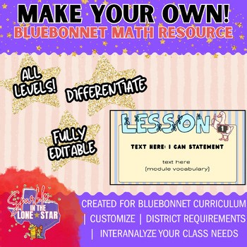 Bluebonnet Math Lesson Slides | Elementary Math | Daily Math Instruction