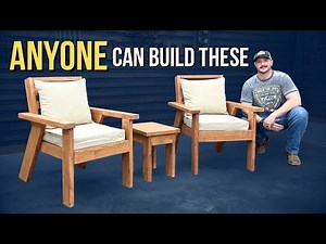Easy DIY Outdoor Chairs & Table (2x4 Patio Furniture Build)