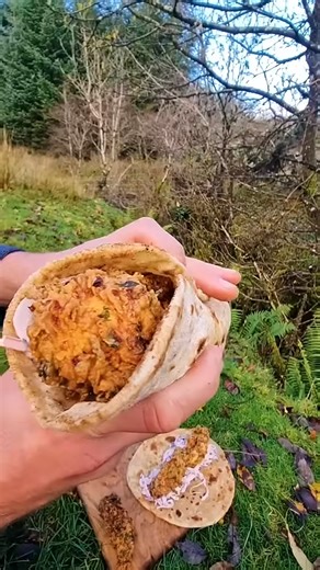 Watch how this crispy chicken wrap comes together perfectly