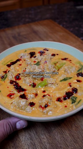 Deconstructed Red Curry Wonton Soup Recipe