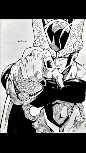 it is perfect?! #shorts #shortsviral #drawing #animeeart #perfectcell