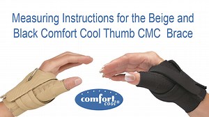 Watch Comfort Cool Thumb CMC Splint - Measuring Instructions, Arthritis, Tendinitis, Repetitive Use on Amazon Live