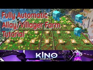 The easiest automatic food farm; Minecraft⛏️ Huge Allay powered automatic villager farm tutorial