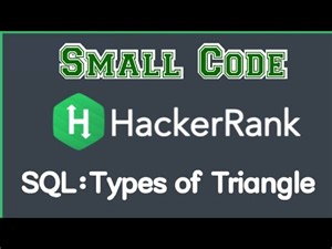 Type of Triangle SQL in Hackerrank solution+discussion