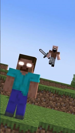 Herobrine vs Notch ⚡ Epic Sword Clash on the Hill | Minecraft Showdown