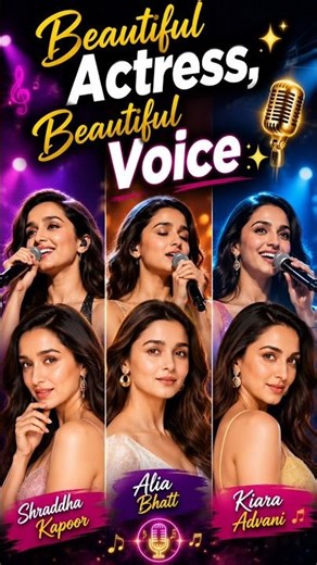 Beautiful Actress, Beautiful Voice ✨ Bollywood Beauty with Singing Talent
