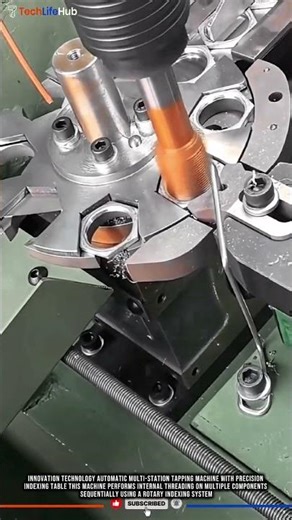 Innovation Technology Automatic Multi-Station Tapping Machine with Precision Indexing Table #tech
